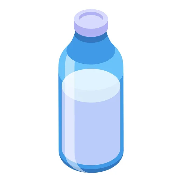 Isometrischer Vektor Des Milchflaschensymbols Sahneprodukt Frische Lebensmittel — Stockvektor
