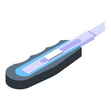 Marangoz bıçağı ikon izometrik vektörü. Duvar yapımı. İşçi bölümü