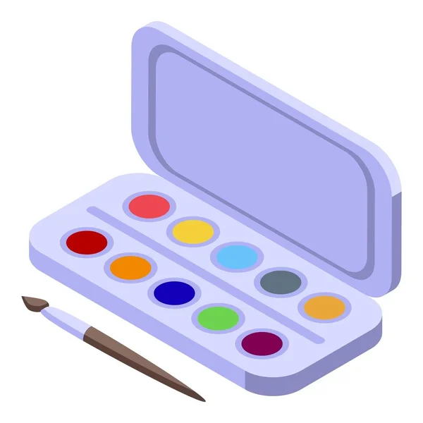 Paint Farben Symbol Isometrischen Vektor Frühe Bildung Glückliches Kind — Stockvektor