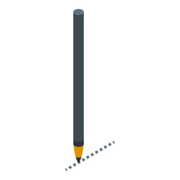 Nasenkorrektur Stift Symbol Isometrischen Vektor Nasenoperation Offenes Facelift — Stockvektor