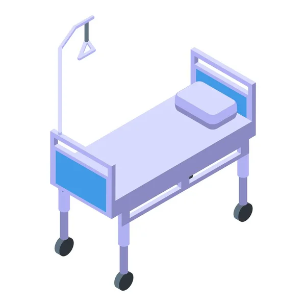 Krankenhausbett Symbol Isometrischer Vektor Krankenpflege Patientengesundheit — Stockvektor