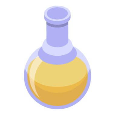 Kolajen matara ikon izometrik vektörü. Deri dökülmesi. Hücre yaşı