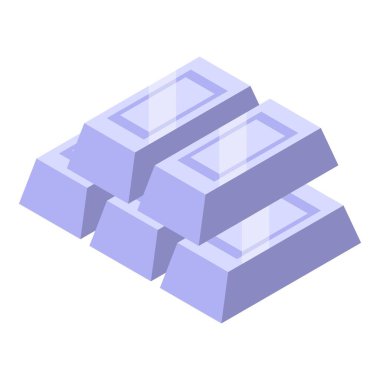 Metal maden ikonu izometrik vektörü. Madencilik endüstrisi. Madenci ağır