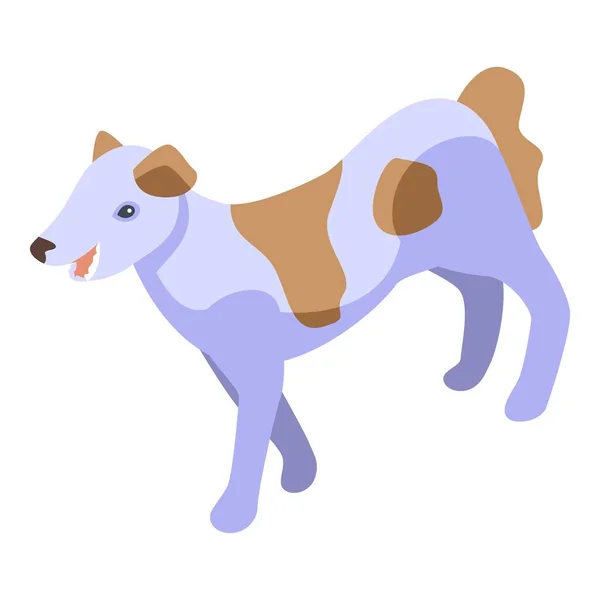 Niedlichen Gepunkteten Hund Symbol Isometrischen Vektor Wellnessbad Welpen Waschen — Stockvektor