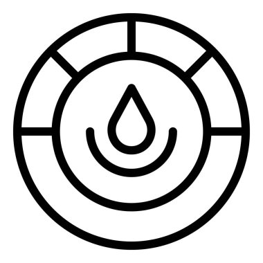 Başarı simgesi ana hat vektörünü bırak. Konfor bölgesi. İş çıkışı