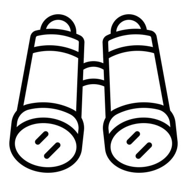 Cankurtaran dürbünü simgesi ana hat vektörü. Okyanus yardımı. Su ceketi