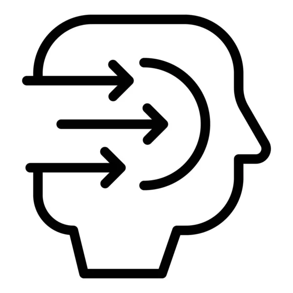 Mind Comfort Zone Icon Outline Vector Work Escape Start Businessman — Stock Vector