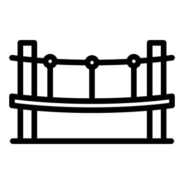 İp simgesine tırman. Park macerası. Ağaç Ormanı