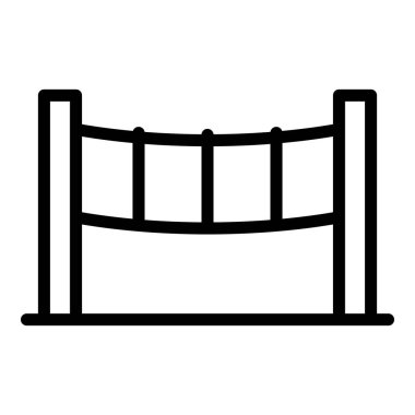 İp parkı çizgisi çizgisi çizgisi çizgisi. Macera sporu. Ağaca tırman