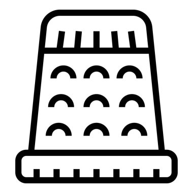 Parmak koruma ikonu ana hat vektörü dikilüyor. Sanat eseri. El bileziği