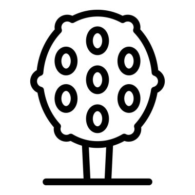 Pasta ikonu ana hatları vektörü serpin. Şekerli gazoz. Tatlı tatlı.