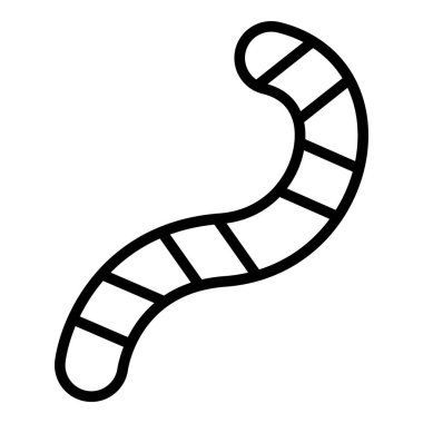 Bitki solucanı ana hatları vektörü. Hayvan bahçesi. Toprak gübre