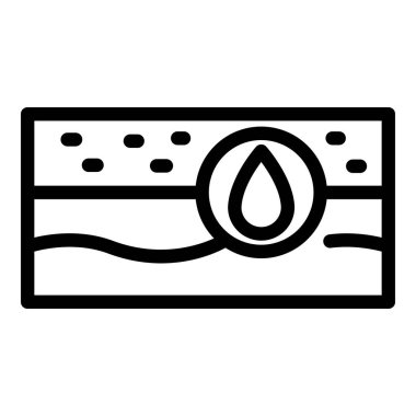 Cilt kremi ikonu ana hatları vektörü. Klinik sağlığı. Kuru hastalık