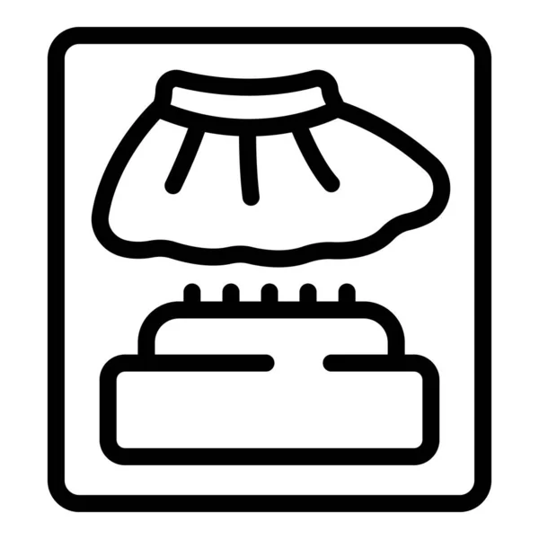 Portada Personal Zapato Icono Contorno Vector Equipo Pie Cubierta Seguridad — Vector de stock