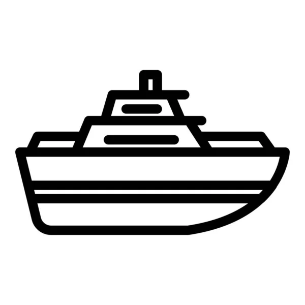 Ikonen För Fartygstrafik Beskriver Vektor Bilservice Lastbilslast — Stock vektor