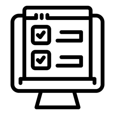 Simge ana hatlarını görüntüle. Form kağıdı. İş parası