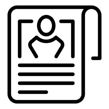 Özellik formu taslak vektörü. Kredi formu. Borç para