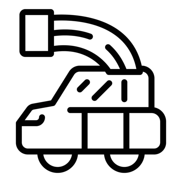 Auto Painter Icon Outline Vector Check Body Car Service — Stock Vector