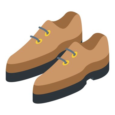 Kadın ayakkabıları ikon izometrik vektörü. Moda kıyafeti. Eller yukarı.