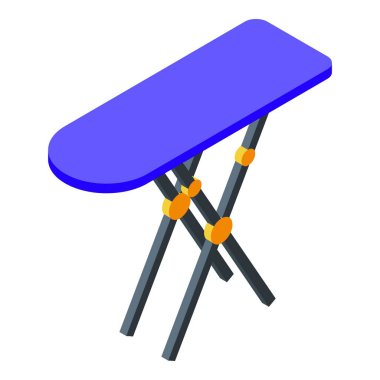 Servis demiri ikon izometrik vektörü. Ev elbisesi. Çamaşır makinesi