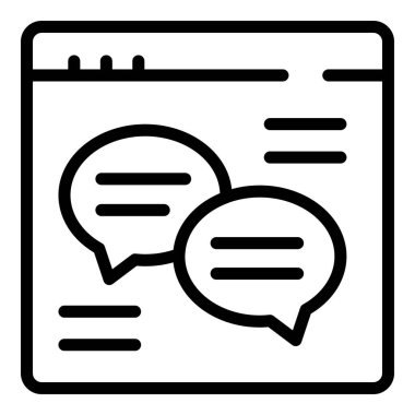 Web ders simgesi ana hatlı vektör. Özel okul. Çevrim içi öğrenim