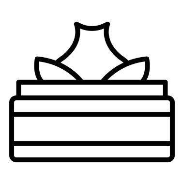 Asya baozi ikonu ana hat vektörü. Tayvan yemeği. Buhar atıştırmalığı