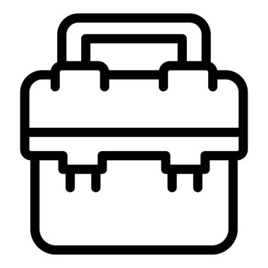 Kutu simgesi dış hat vektörünü düzelt. Alet çantasını aç. Çekici tamir et.