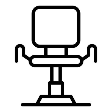 Okul muhafızı ikon taslak vektörü. Memur çocuk. Güvenlik odası.