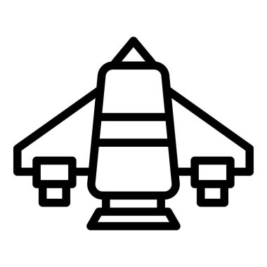 Hedef jetpack simgesi ana hat vektörü. Hızı arttır. Gelecek becerisi