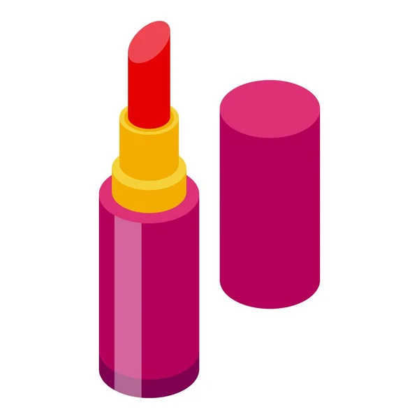 Woman Lipstick Icon Isometric Vector Summer Fashion Hand Top — Stock Vector
