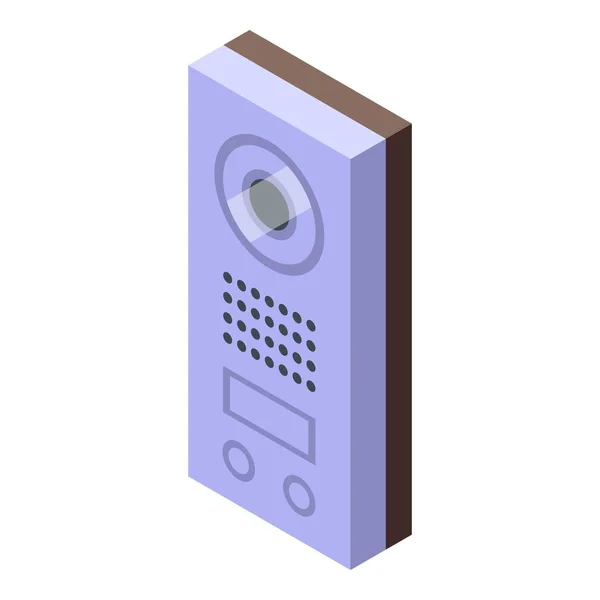 stock vector Intercom doorbell icon isometric vector. Video door. System security