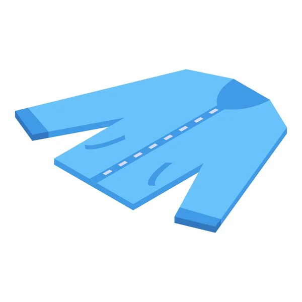 Ícone Camisa Azul Engomar Vetor Isométrico Placa Ferro Casa Elétrica — Vetor de Stock
