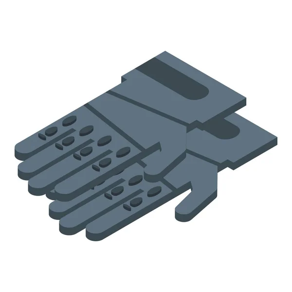 Handschuhe Sicherheitssymbol Isometrischen Vektor Handschuhausrüstung Motorradhülle — Stockvektor