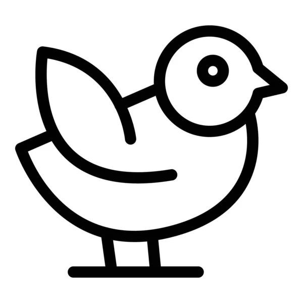 Sparrow Kart Simgesi Ana Hat Vektörü Hayvan Kuşu Erkek Günü — Stok Vektör