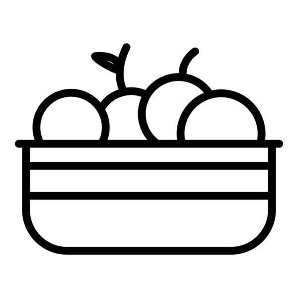 Umrissvektor Für Brasilianische Fruchtsymbole Dish Gebacken Bahia Fleisch — Stockvektor