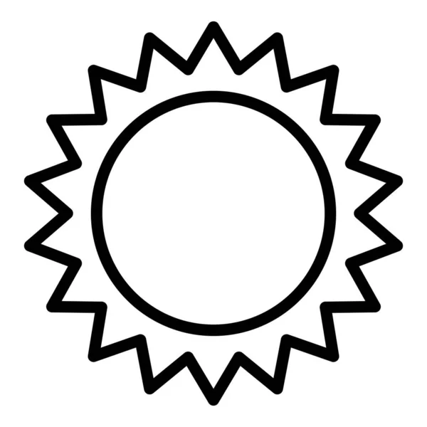Вектор Контура Иконки Солнца Пустыни Саудовский Араб Песчаный Пейзаж — стоковый вектор