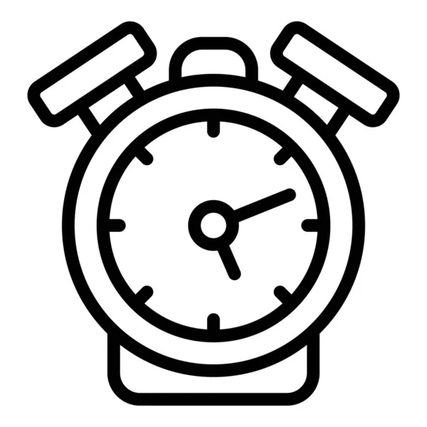 Guard Alarm Clock Icon Outline Vector School Police Safety Room — Stock Vector