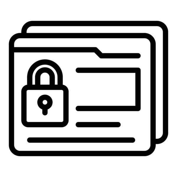 Página Web Icono Seguridad Contorno Vector Guardia Escolar Ordenador Tráfico — Archivo Imágenes Vectoriales