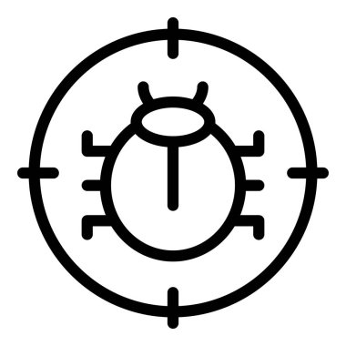 Hata saptama simgesi ana hatları vektörü. Çevrimiçi güvenlik. Mobil protokol