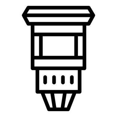 Hava sahnesi ikonu ana hat vektörünü aç. Otomatik sürüş. Sinema