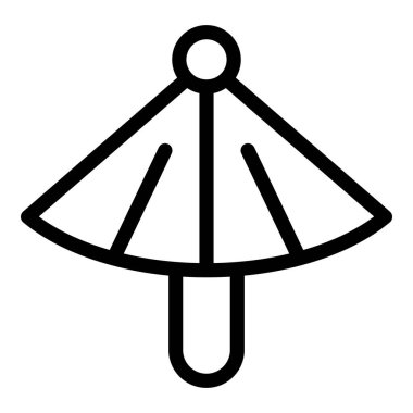 Geyşa aracı simgesi ana hat vektörü. Kule şehri. Antik turizm