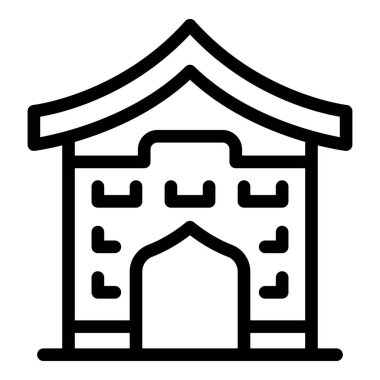 Kyoto simgesinin ana hatlarını seyahat et. Japonya kulesi. Turizm Evi