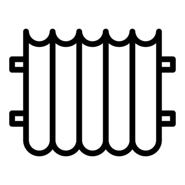 Ev onarım ikonu ana hat vektörü. Çatı tamiri. Levha metali