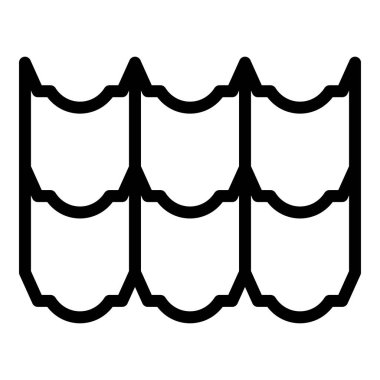 Çatı onarım ikonu ana hat vektörü. Ev tadilatı. Ev işçisi