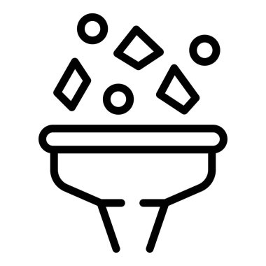 Benimki huni ikon ana hat vektörü. Altın oyun. Kömür madencisi