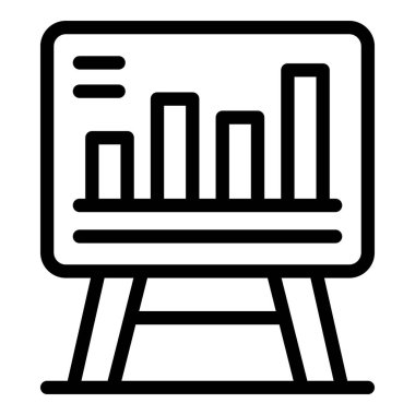 Sancak simgesi ana hatları vektörü karşılanıyor. Ofis stratejisi. İşçi raporu