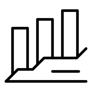 Ödeme grafiği ana hatlı vektörü. Borç maliyeti. İş bankası