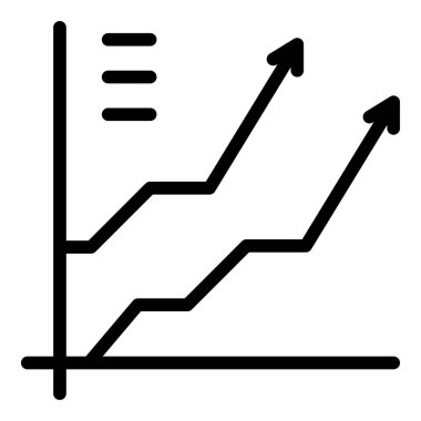 Kredi büyütme ikonu ana hatları vektörü. Borç maliyeti. Finans ödemesi
