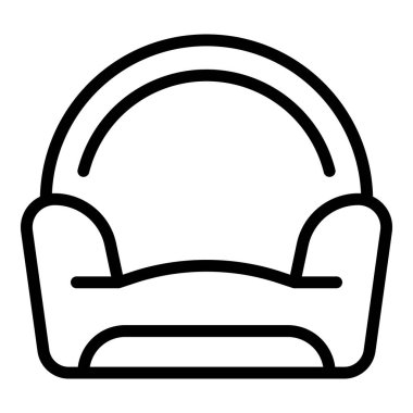 Cotton evcil hayvan ikonu ana hatları vektörü. Kedi oyuncağı. Mobilya dükkanı