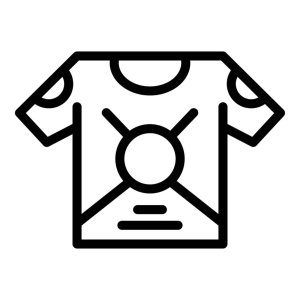 Gamer Shirt Symbol Umrissvektor Videospiel Online — Stockvektor